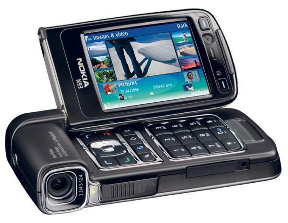 NOKIA N93: Mobiltelefon, digitalkamera (3,2 megapixel), videokamera, 3G-telefon med trippel GSM,  EDGE  radio, osv. osv.
