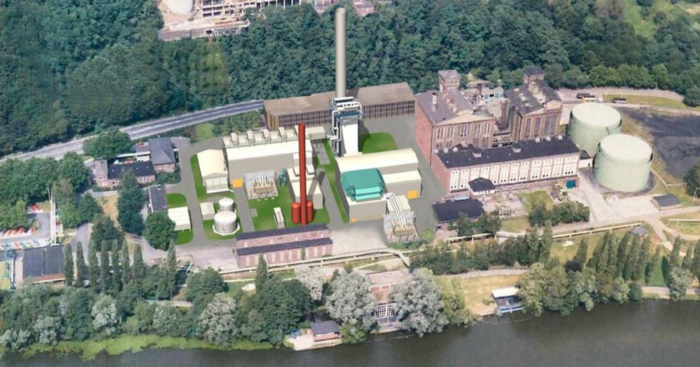 HERDECKE: Gasskraftverket i Herdecke i Tyskland får en totaleffekt på 400 MW.FOTO: STATKRAFT