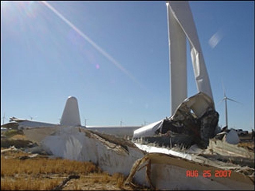 Vindturbinen i Oregon er produsert av Siemens Wind Power.