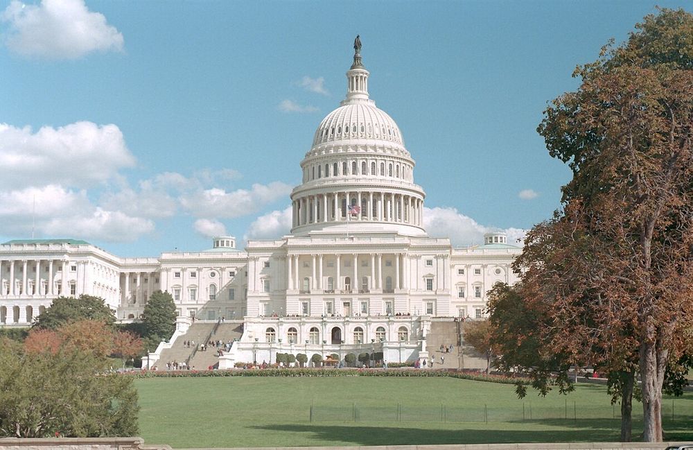 Capitol Hill i USA - neppe bygget etter miljøprinsippene som nå kan bli vedtatt av Kongressen i denne bygningen i USA.
