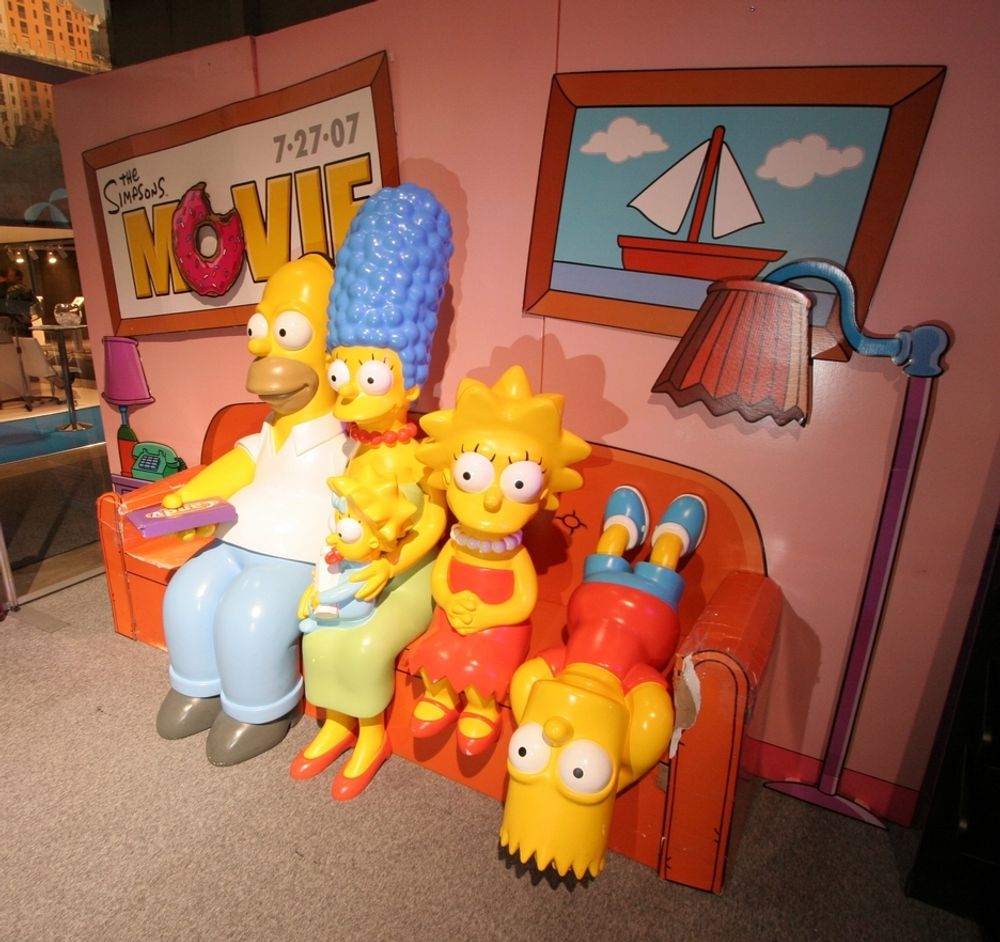 Simpsons var også på Electroworld - i sofakroken.