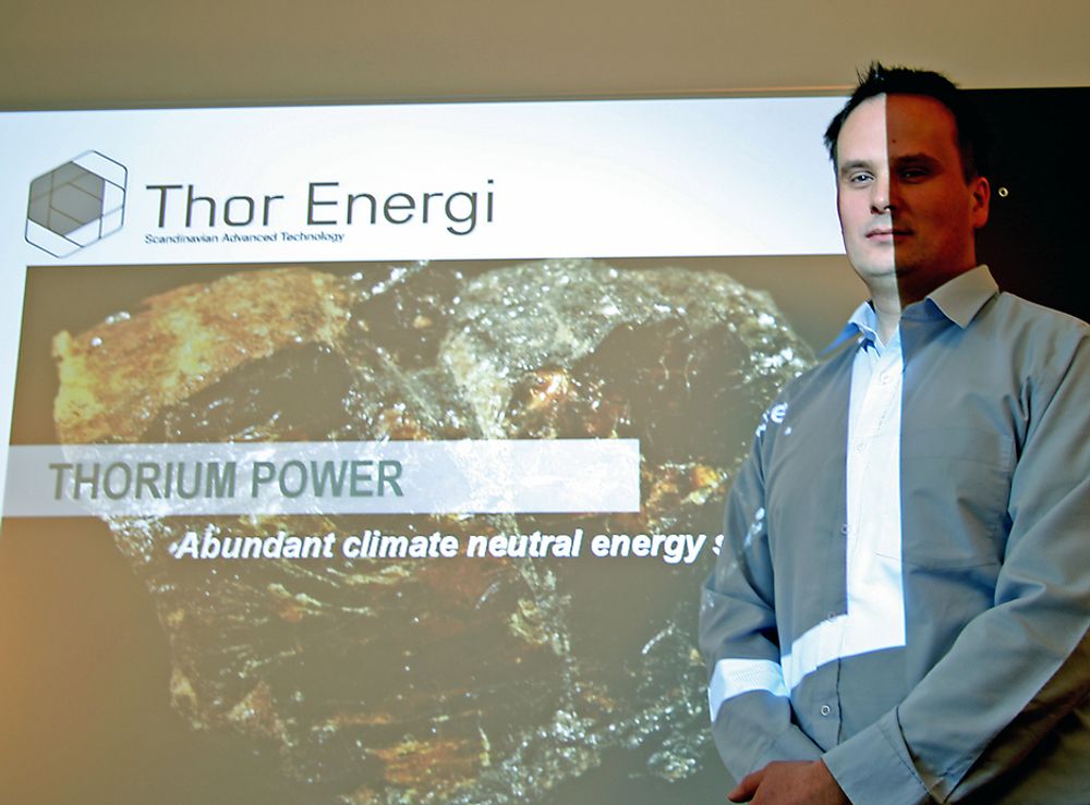 VIL HA THORIUMKRAFT I NORGE:Forretningsutvikler Øystein Asphjell i Thor Energy mener det er realistisk å ha et 2000 MW thoriumkraftverk i Norge innen 15 år.