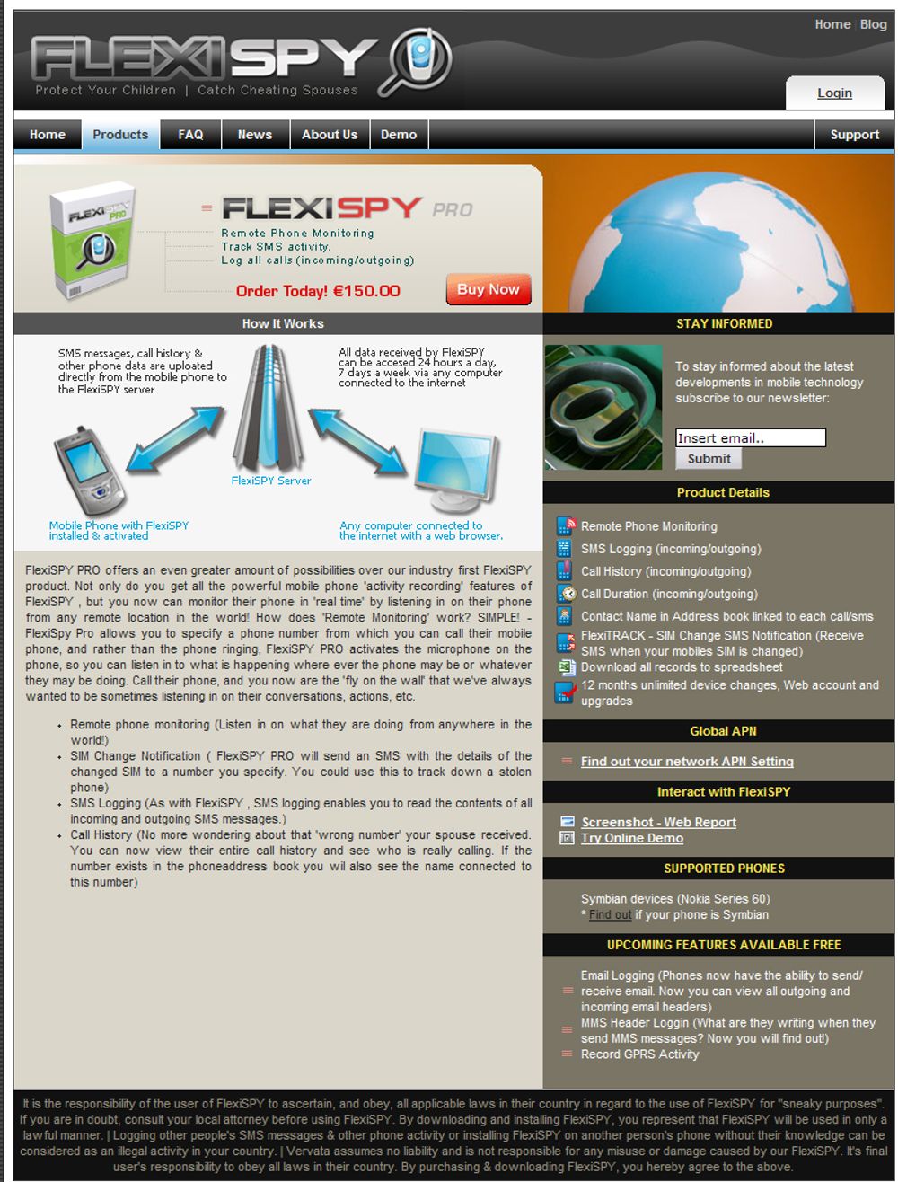 SPIONERER:Programvare som FlexiSpy kan gjøre om mobiltelefonen til en skjult mikrofon og overvåke alt den brukes til.