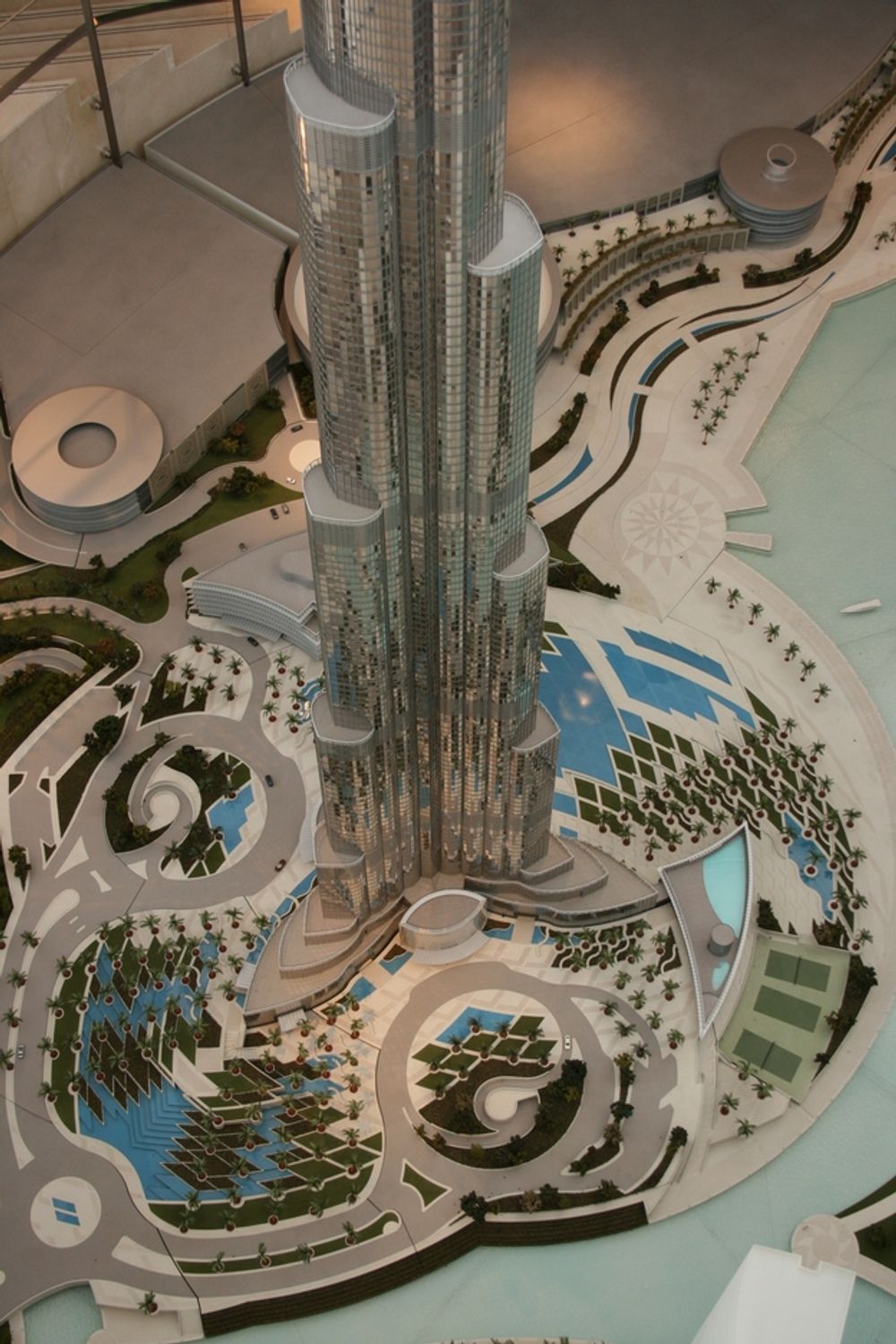 Modell av Burj Dubai.