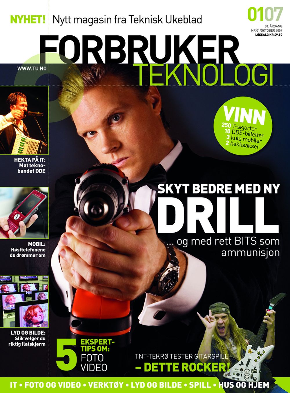 SE ETTER DETTE: Fredag 12. oktober kommer det nye magasinet Forbrukerteknologi. Opplaget er på hele 110 000 eksemplarer, som vil gjøre Forbrukerteknologi til Norges desidert største forbrukermagasin i sitt slag.