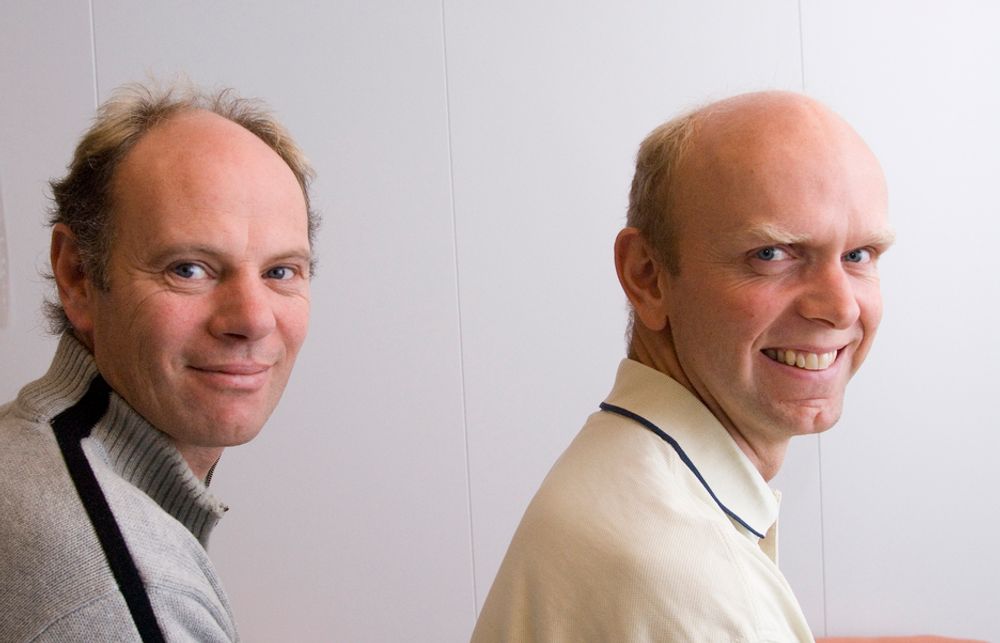 TEAM: Harald Rove (til venstre) og Torfinn Hørte har vært med i et team på ti personer hos DNV som har utført arbeidet med styrkeanalysen.
