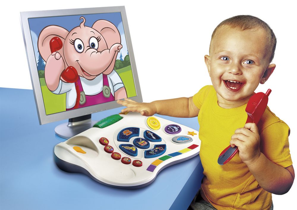 EDUTAINMENT:Eget tastatur for ettåringer! Comfy EasyPC er tilpasset barnets evner, interesser, utviklings- og innlæringsnivå. Barn helt ned til 1 år vil ha glede av Comfys interaktive og fasinerende spill.