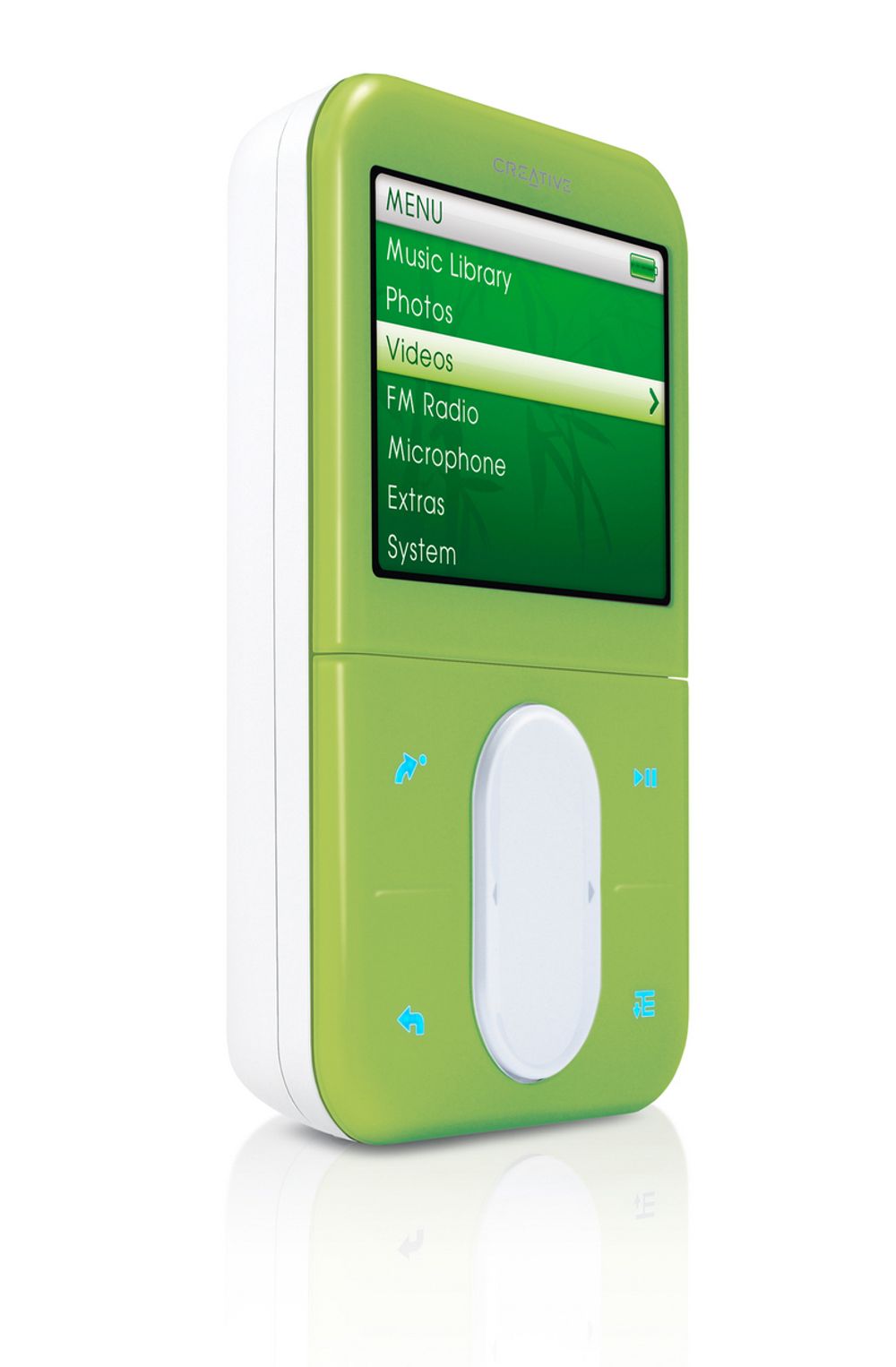 Creative truer Apple med søksmål. De mener Apple med sin iPod har etterliknet deres navigasjonteknikk. Zen Vision:M ser på sin side ut til å ha tatt en eplekjekk farge og design.