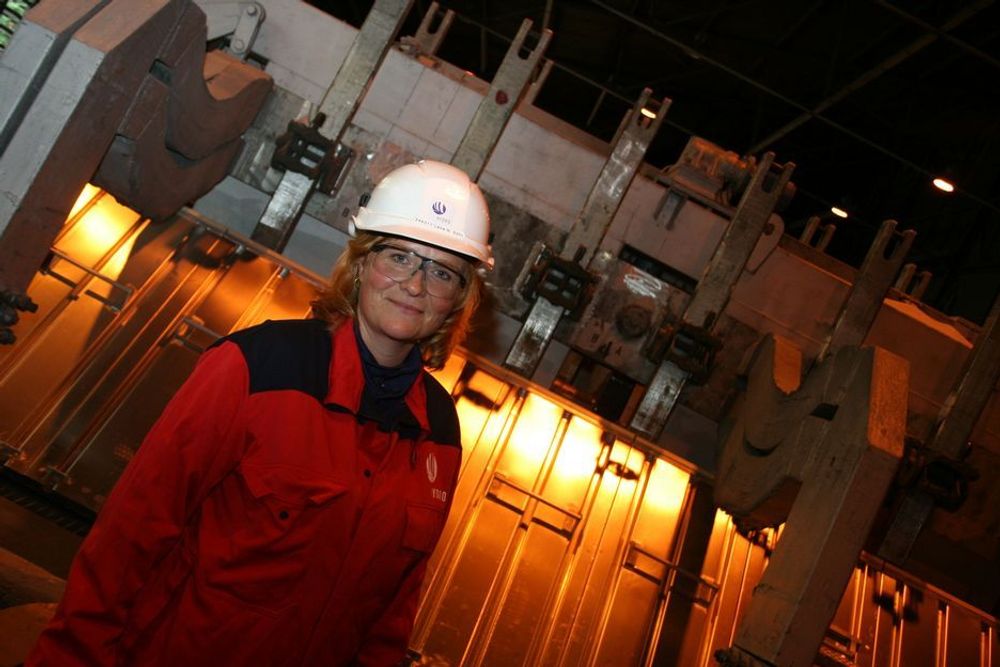 Hydro Aluminium, Årdal. Lene Navestad Solli, leder av Technology and Competence og medlem av Aluminium Metals ledergruppe.