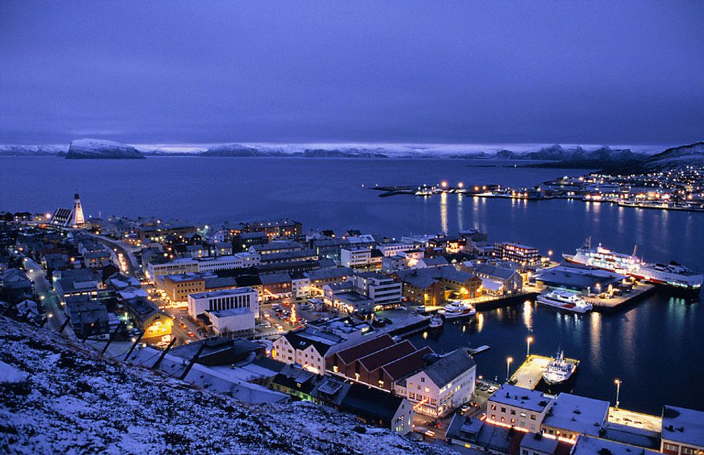 RAPPORT: Er det ikke mer å hente i Hammerfest? Melkøya i bakgrunnen.