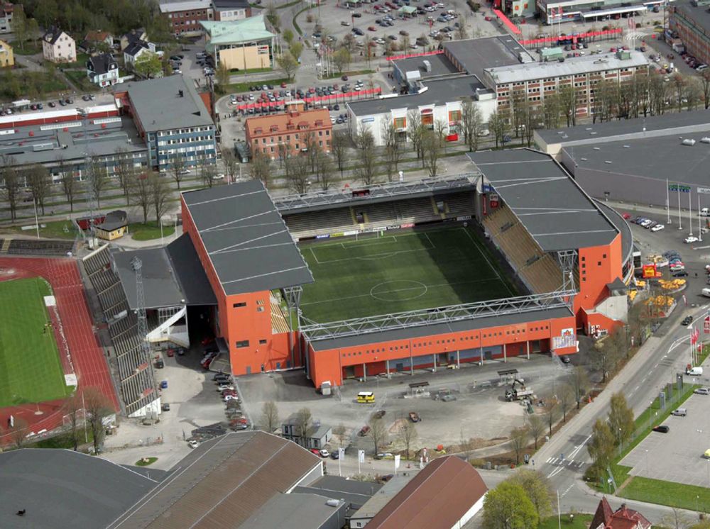 PRE-BOOM: Borås Arena, der IF Elfsborg spiller, er den nyeste topparenaen i Sverige. Den nest nyeste er mer enn femti år gammel. Nå tror svenskene på en byggeboom.