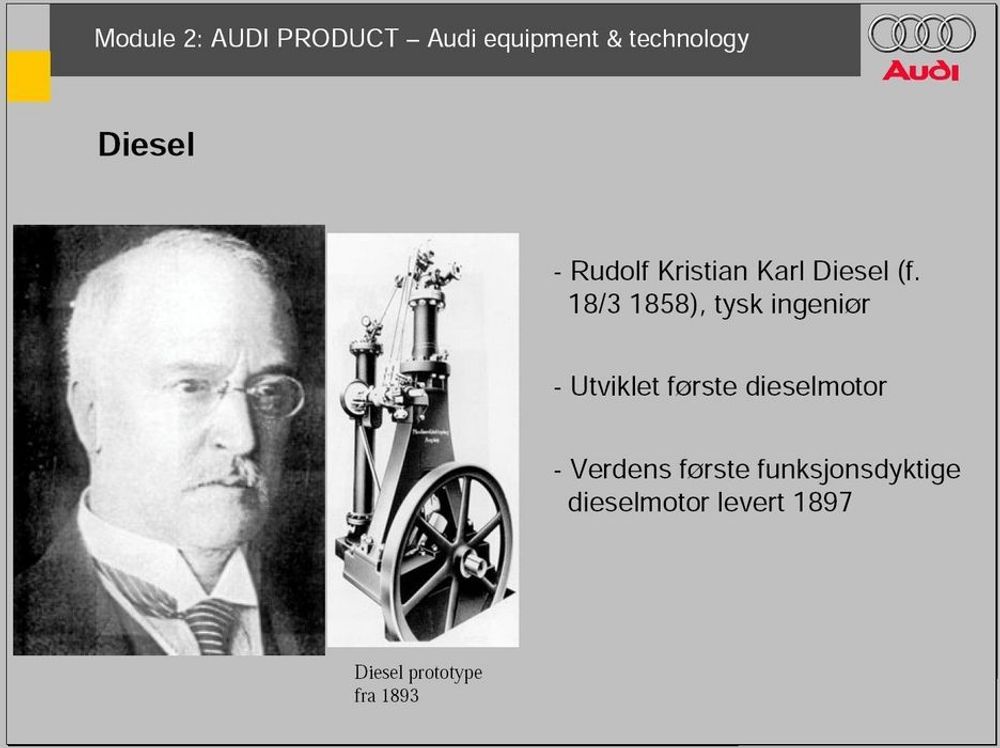 DOKTOR DIESEL: Rudolf Diesel er mannen bak dieselmotoren.