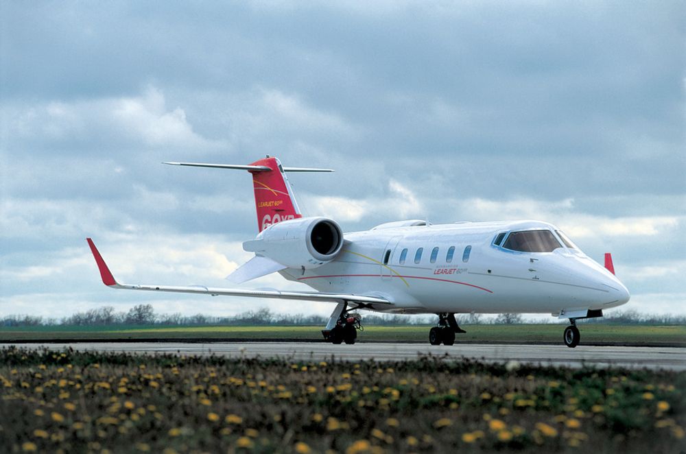 Bombardier Learjet 60 XR regnes for  å være et fly i midtsjiktet - dvs. for maks 10-12 personer.