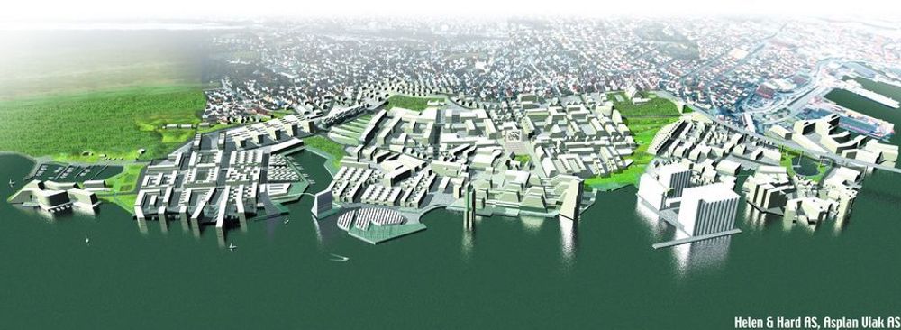 URBAN SJÆØFRONT: I Stavanger skapes det en ny bydel.