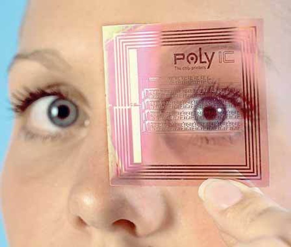 ORGANISK: PolyIC hevder å være først ute med masseproduserte RFID-brikker i organisk materiale. FOTO: POLYIC
