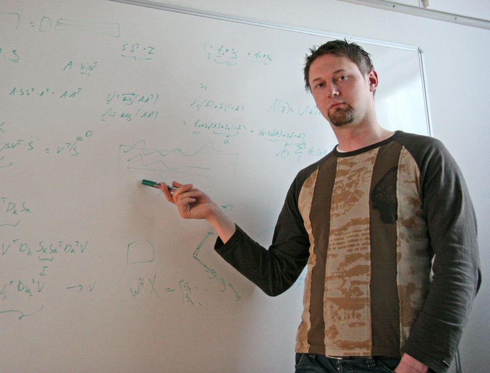 LYDGRÜNDER:Tobias Dahl har startet SoniTrack for å utnytte sine egne oppfinnelser på sensorer og signalbehandlingsalgoritmer.