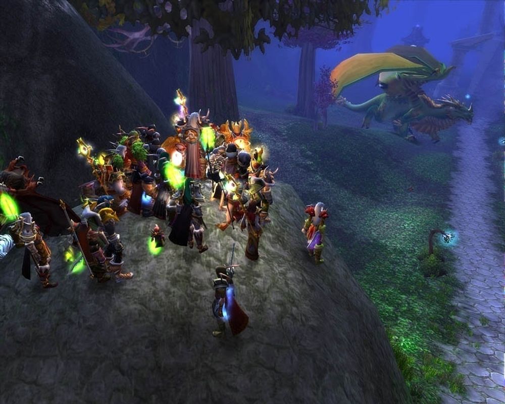 JUKSER?: På dette skjermbildet fra spillet ser vi flere spillere samlet til nye oppdrag sammen. Noen av dem har kanskje ikke rene hender? FOTO: BLISSARD