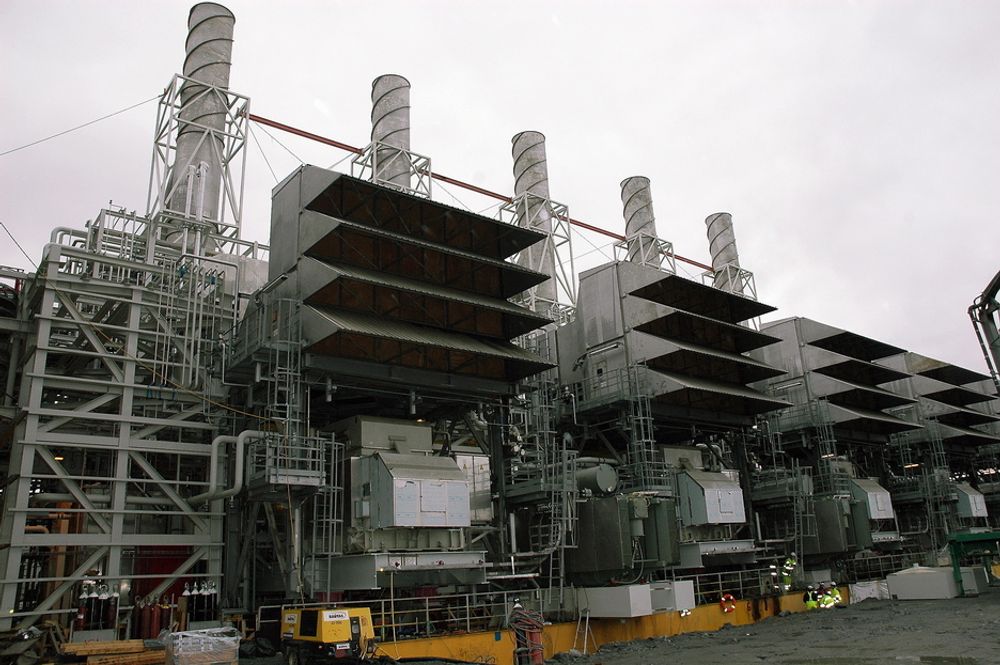 Gassturbinene som gir kraft til LNG-anlegget på Snøhvit. Turbinene er fra Italia og montert ved Dragados i Cadiz.