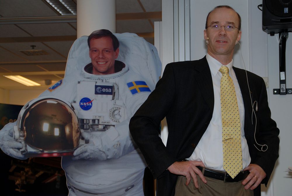 STOLTHET: Mats Rieschel, ESAs avdeling for bemannet romfart, er stolt over at en svensk astronaut blir første skandinav i rommet. Ikke bare fordi han jobber for ESA, men ikke minst fordi han selv er svensk.