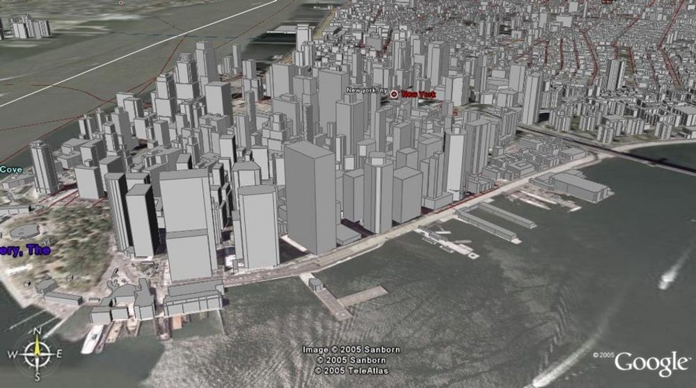 New York City er kanskje den mest imponerende og mest detaljrike byen i Google Earth.