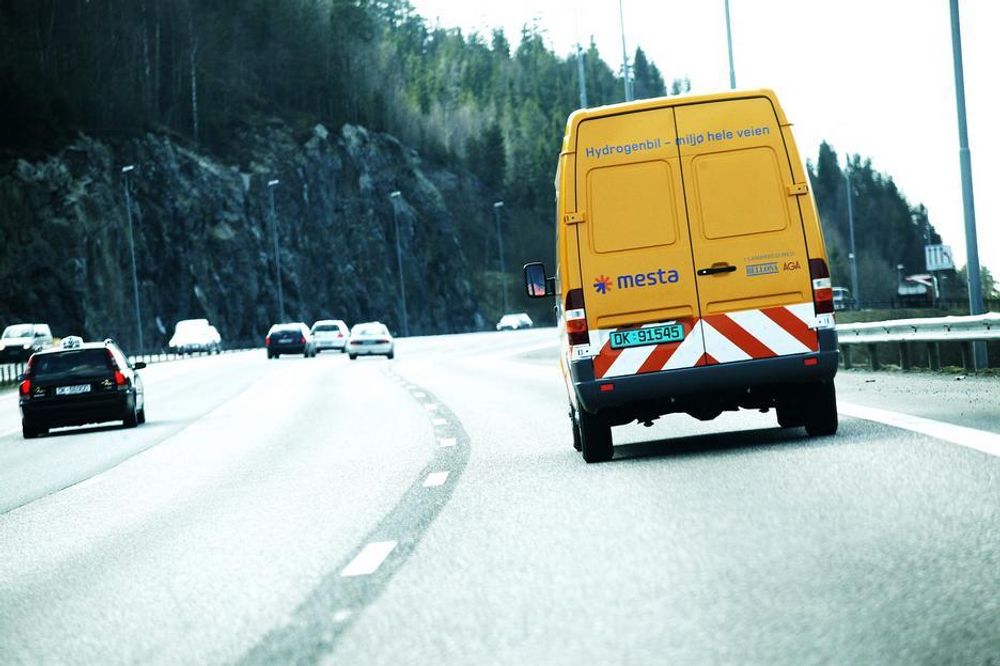 MESTA PÅ HYDROGEN:
Mestas veimesterbil i Oslo går på hydrogen.