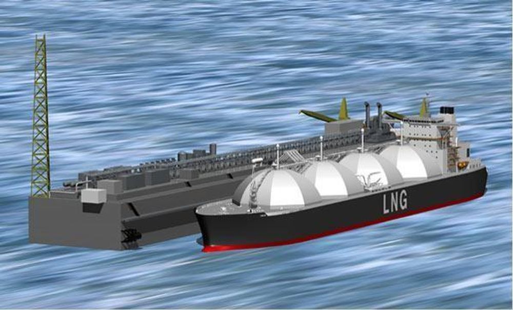 FLERE I SIKTE Aker Kværner prosjekterer LNG-terminaler både utenfor Italias kyst og i Mexico. ILL: CHEVRON TEXACO