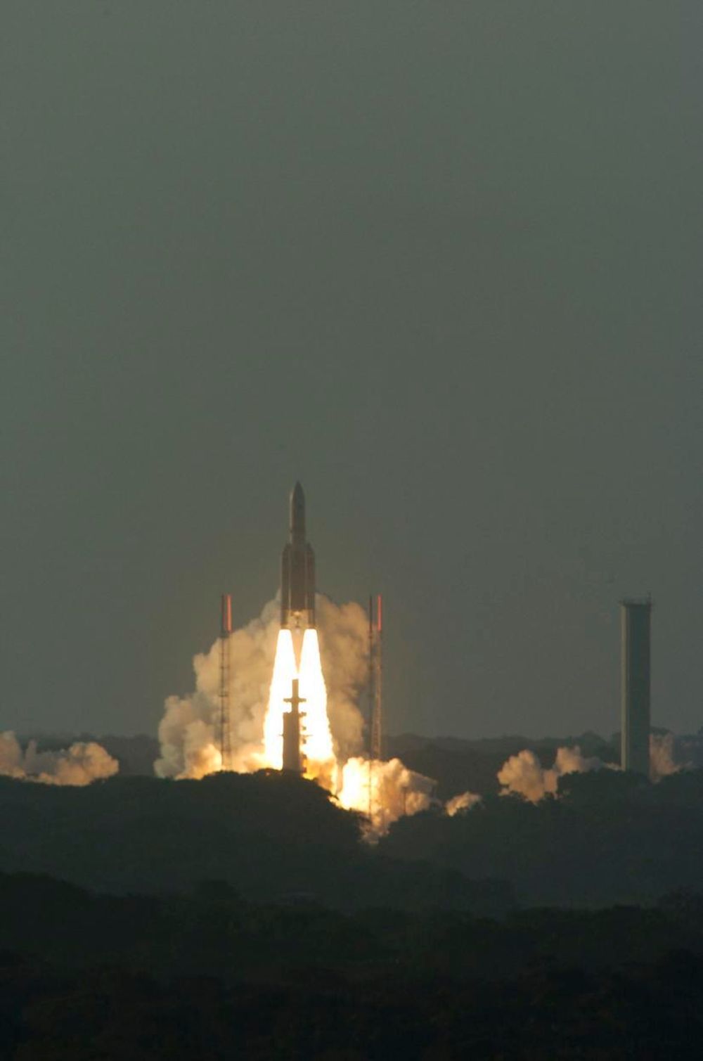 Ariane 5 ved forrige vellykkede oppskyting 12. februar i år.