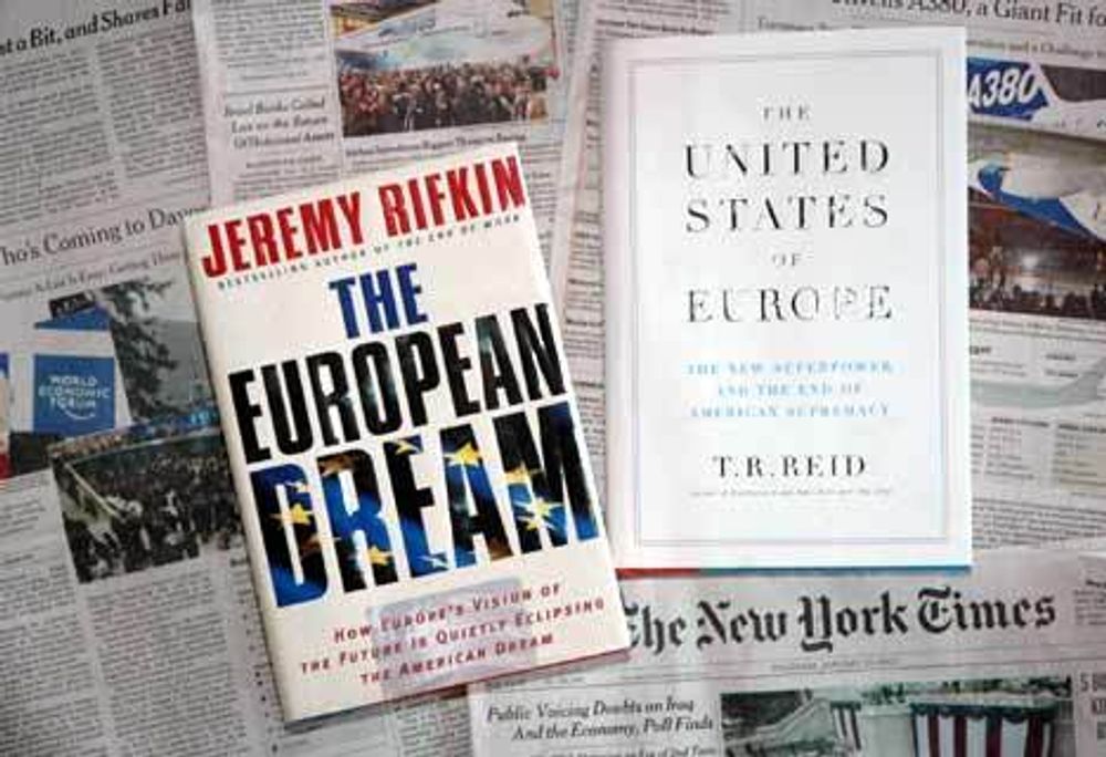 Bøkene The European Dream og United States of Europe gir en god analytisk framstilling av amerikanernes "problem" i forhold til EU. Foto: Joachim Seehusen