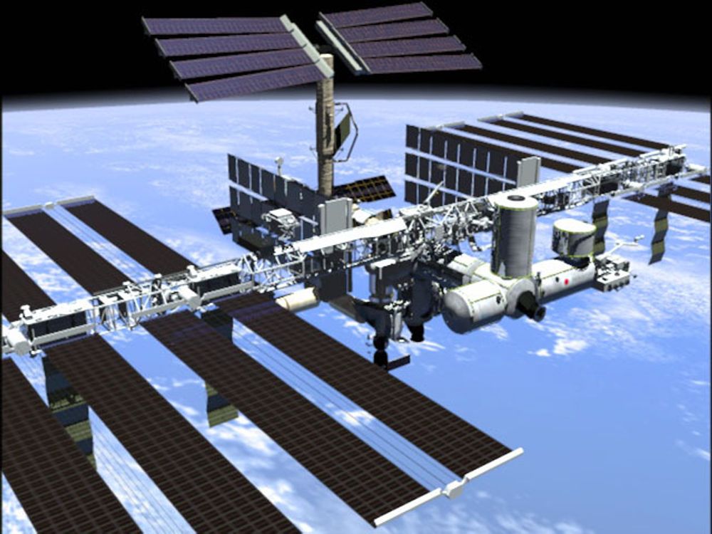 NED IGJEN: Når ISS i fremtiden skal sende småpost ned til jorden kan det tenkes at de bruker en teknikk som en norsk sivilingeniør har stått bak.