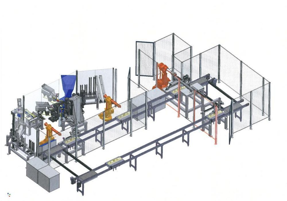 AUTOMATISERT: Dette er den nye automatiserte produksjonslinje til ABB i Skien for den nyutviklede lavspentbryteren.ILL: ABB
