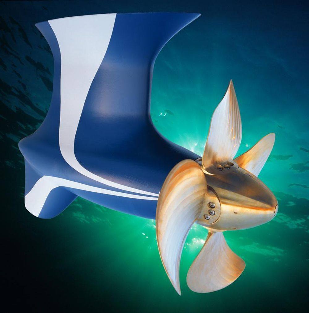 PROPELL: Ulstein Aquamaster Azipull høster lovord. Rolls-Royce vil utvikle enda bedre propeller med NTNU/Marintek-hjelp.