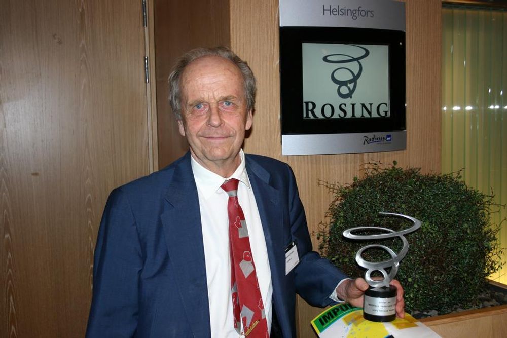 HEDER: Lars Monrad-Krohn har vært nominert til Rosings hederspris også tidligere. I år ble trofeet hans.