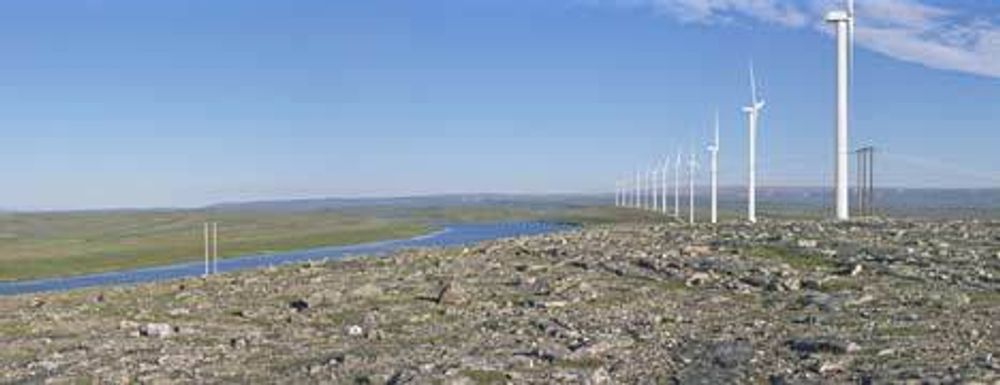 HØYDEDRAG: Skallhalsen vindpark i Vadsø kommune skal bygges av Statkraft med en installert effekt på 40 til 65 MW. Vindparken plasseres på et høydedrag ved Skallhalsen.
ILL: STATKRAFT