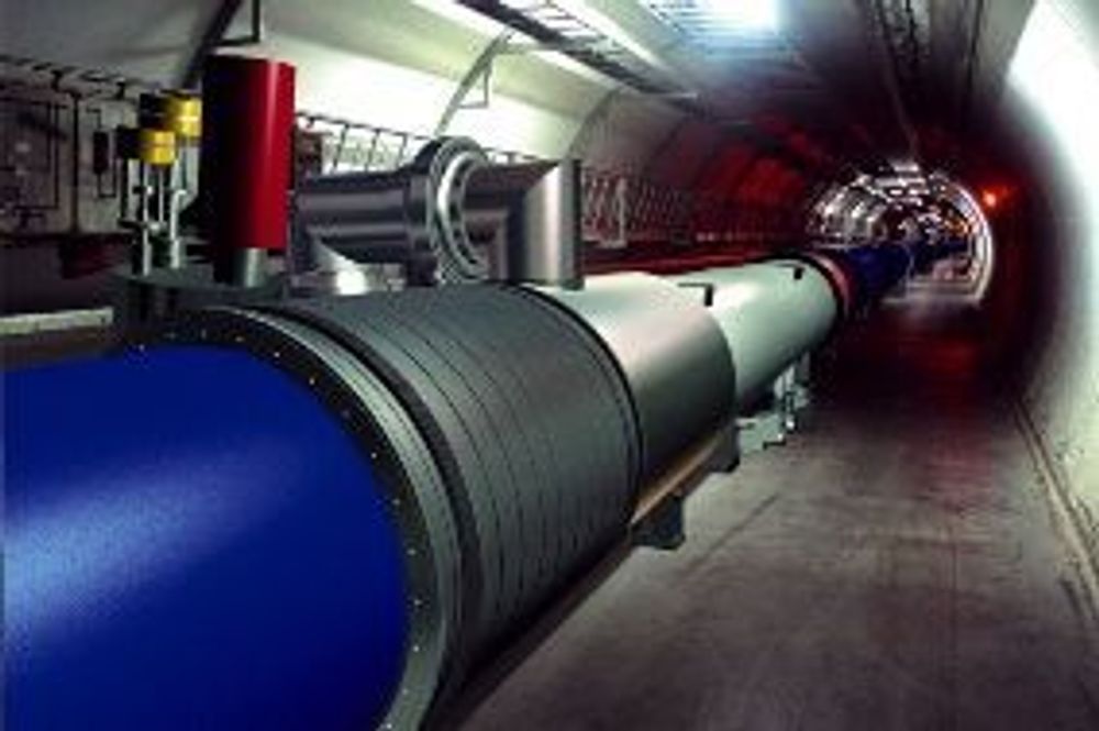 LHC I Cern bygges det en partikkelakselerator som har fått navnet Large Hadron Collider. Norsk statistikk skal analysere datamengdene. FOTO:CERN