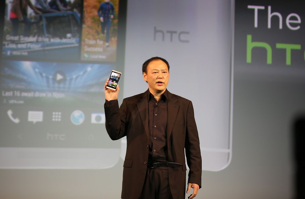 Den avtroppende HTC-sjefen Peter Chou.