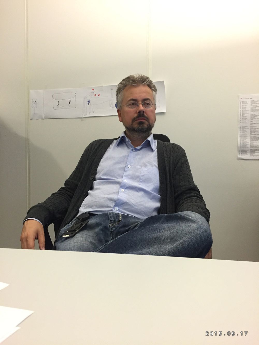 Yngvar Borø tegnet de første skissene til Trident-kranene for fire år siden.