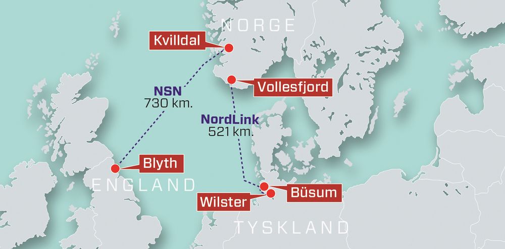 Det er ikke de to nye kraftkablene fra Norge til Tyskland og England som er hovedårsaken til at strømmen blir dyrere, ifølge NVE