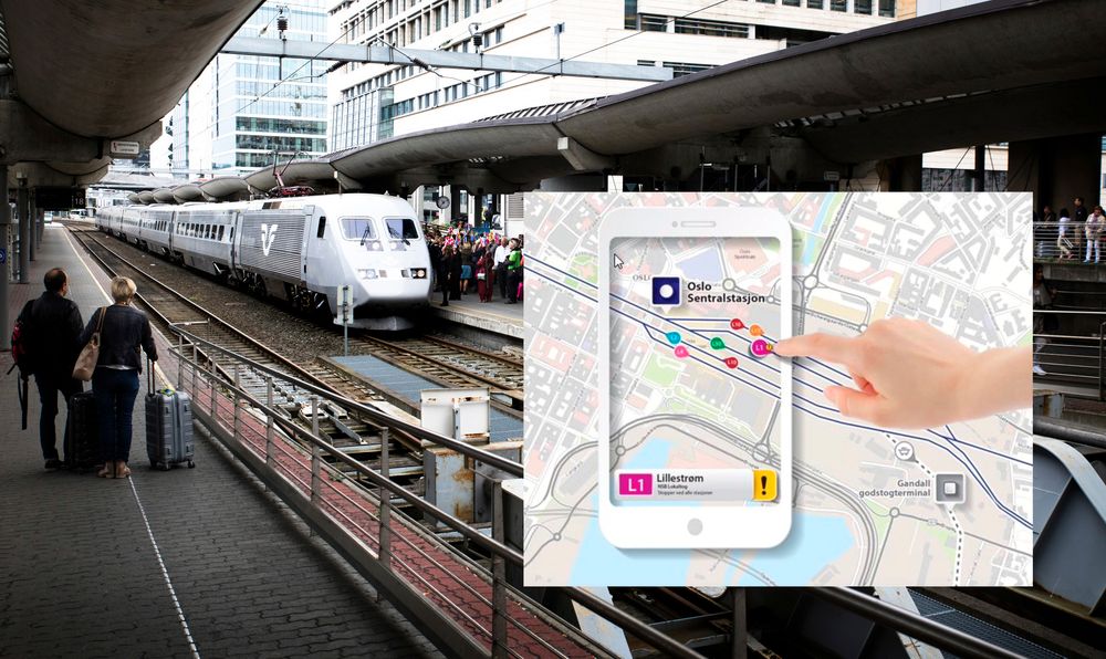 En ny applikasjon lar deg se akkurat hvor toget ditt er til enhver tid. 