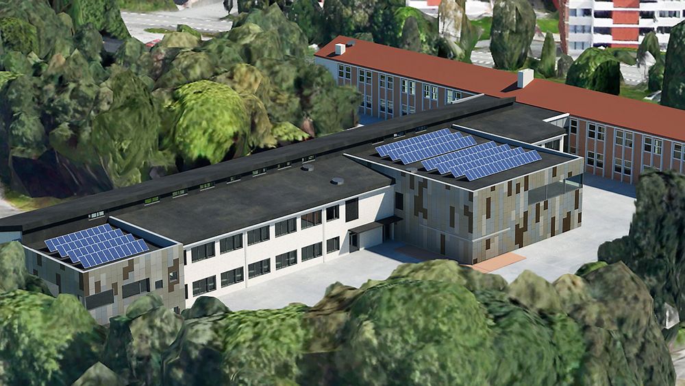 Varden skole i Fyllingsdalen i Bergen skal oppgraderes med PVT-paneler og grunnvarmepumpe. I tillegg rives deler av skolen, og erstattes med passivhus. 
