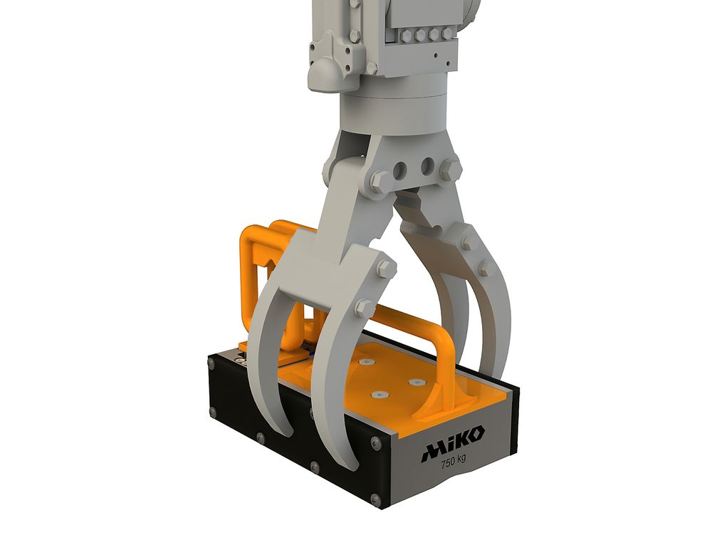 ROV-klo holder magneten for plassering på strukturen.