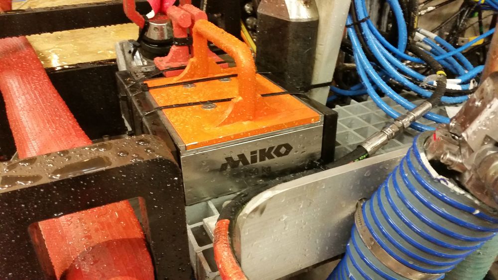 Magneten klargjøres for bruk på en jobb DeepOcean utførte for Statoil i sommer.