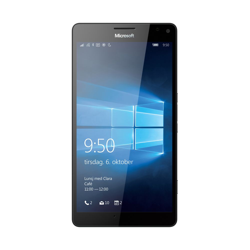 Hei på deg: Du åpner Microsofts nye Lumia 950 XXL ved å se på den. Da kjenner telefonen igjen irismønsteret i øyet ditt. Det er minst like sikkert og raskt som via fingeravtrykket.