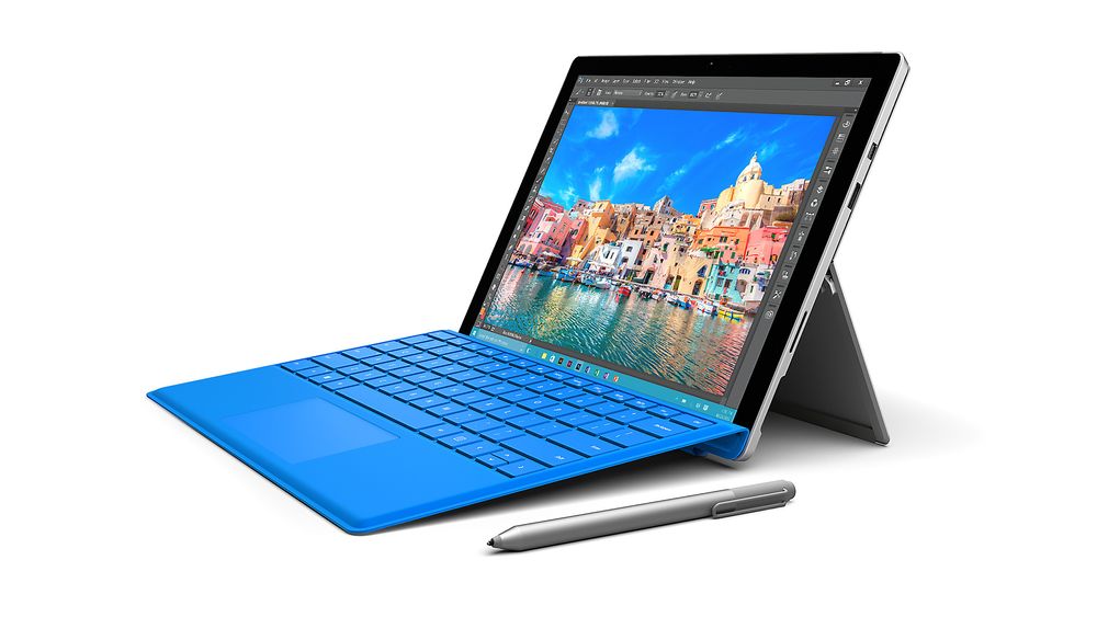 Ny overflate: Microsoft spiser seg inn i forretningsmarkedet gjennom Surface-modellene. Nye Surface Pro 4 er en kombinasjon av et nettbrett og en pc som kan man kan skrive på med penn. 