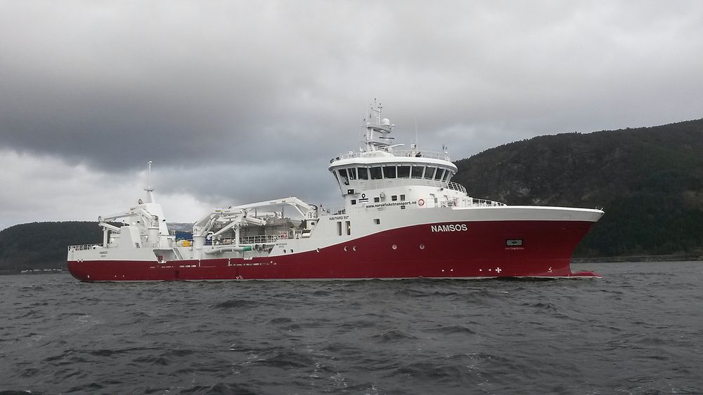 Prøvetur med brønnbåten Namsos før overlevering fra Havyard til Norsk Fisketransport. 