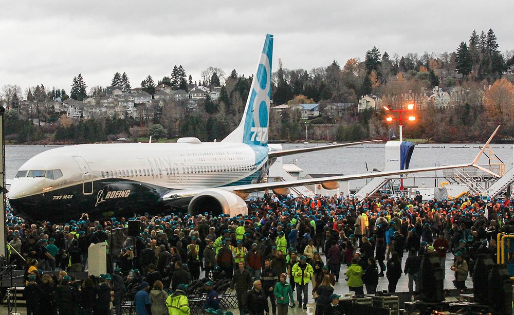 «Spirit of Renton» ble rullet ut på et internt arrangement for Boeing-ansatte. 