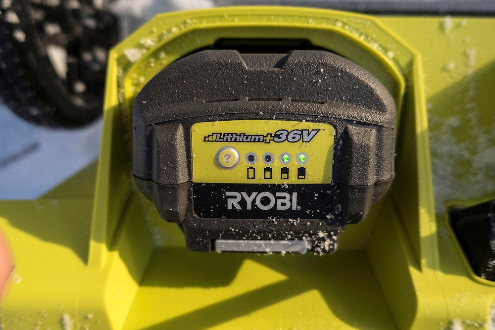 Seiglivet: Batteriet på 5 Ah og 36 volt flyttet mer snø enn vi hadde forestilt oss 