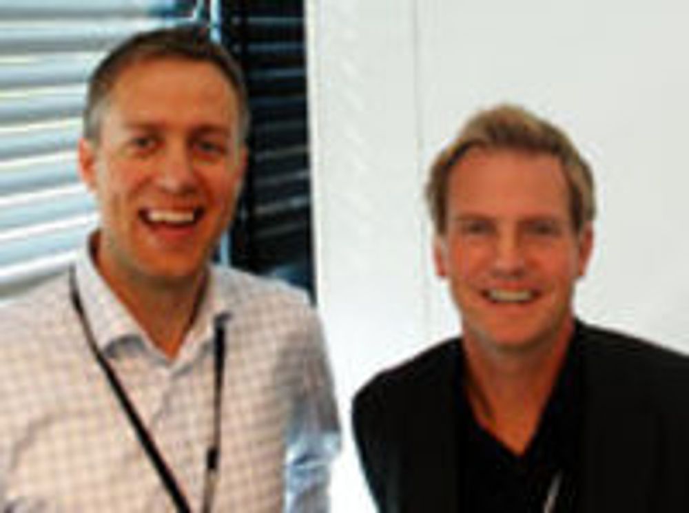 CTO Jørgen Solberg og administrerende direktør Halvor Walla tror kundene vil gripe mulighetene som nettskysatsingen åpner for.