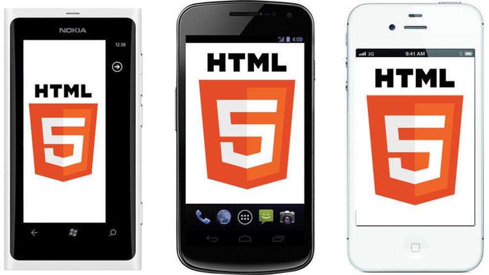 Bruken av HTML i mobilapplikasjoner betyr at mer kode og innhold kan gjenbrukes på tvers av plattformene.