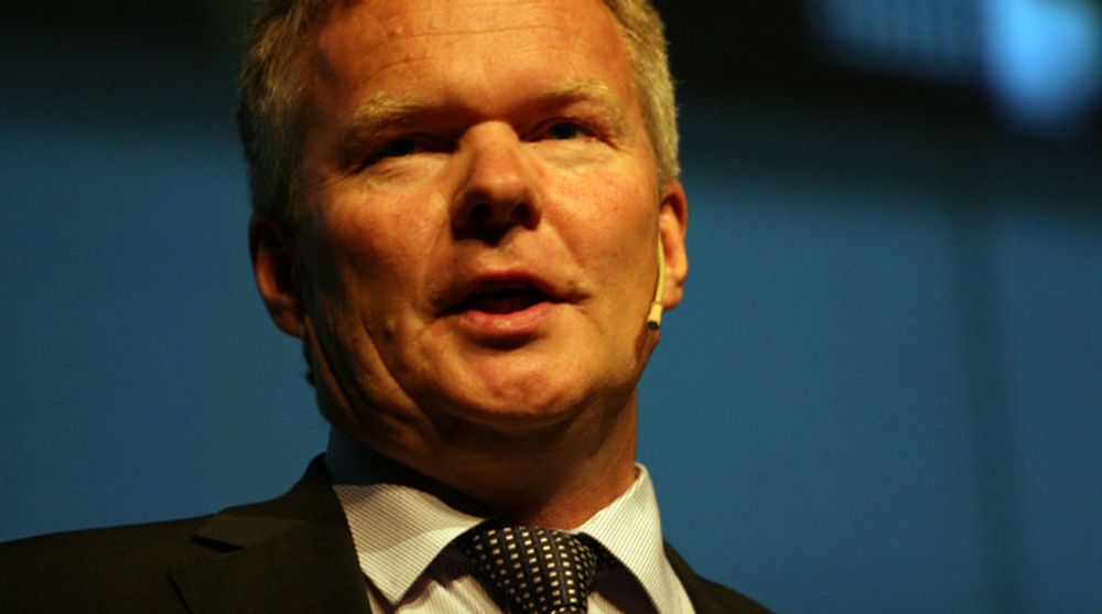 Dempet optimisme fra EDB Ergogroups konsernsjef Terje Mjøs.