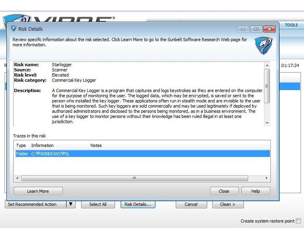 GFIs antivirus Vipre tolket språkpakken til Windows Live som tastetrykkloggeren StarLogger.